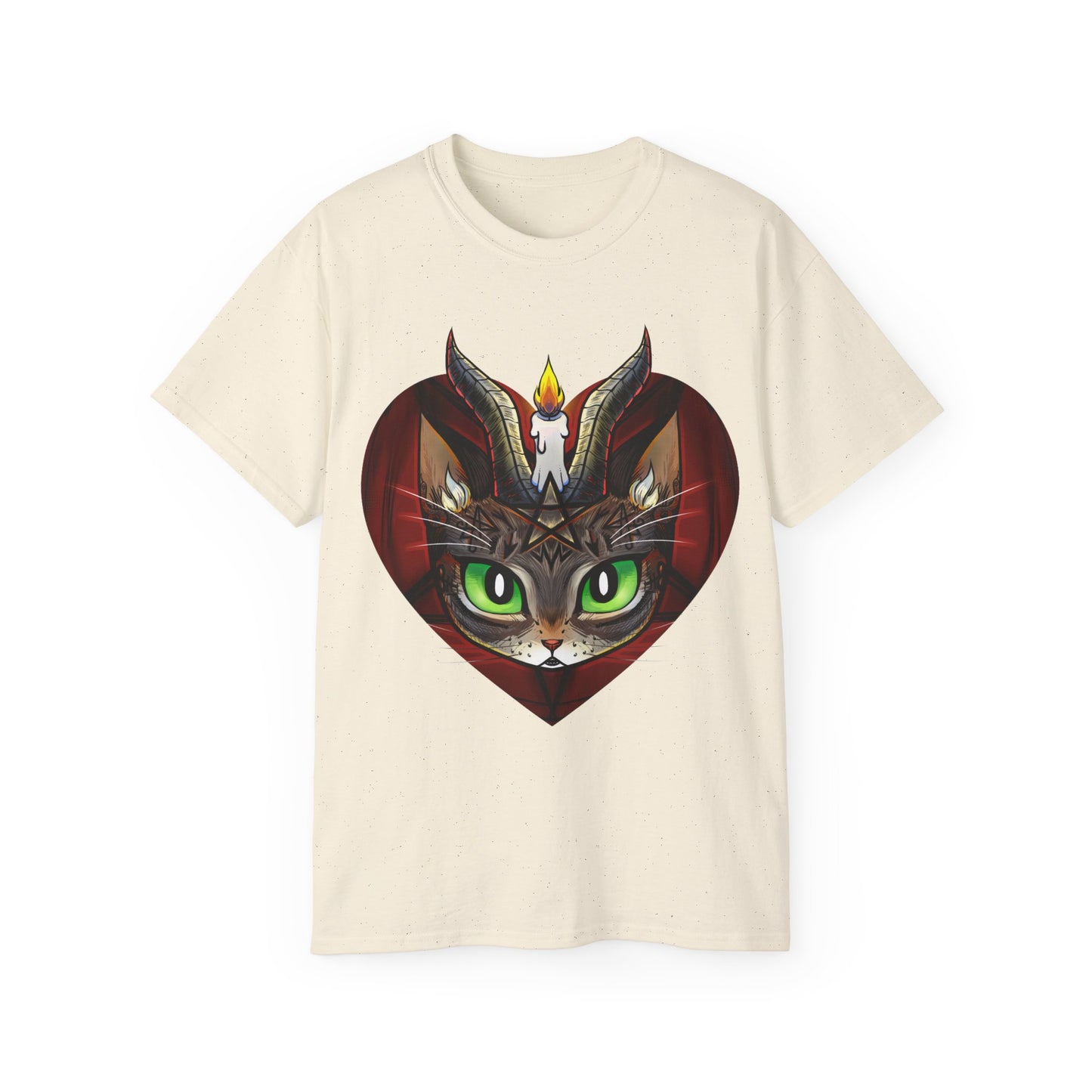 Bowphomet // Tabby Cat Baphomet // I love my evil kitty // Unisex Ultra Cotton Tee