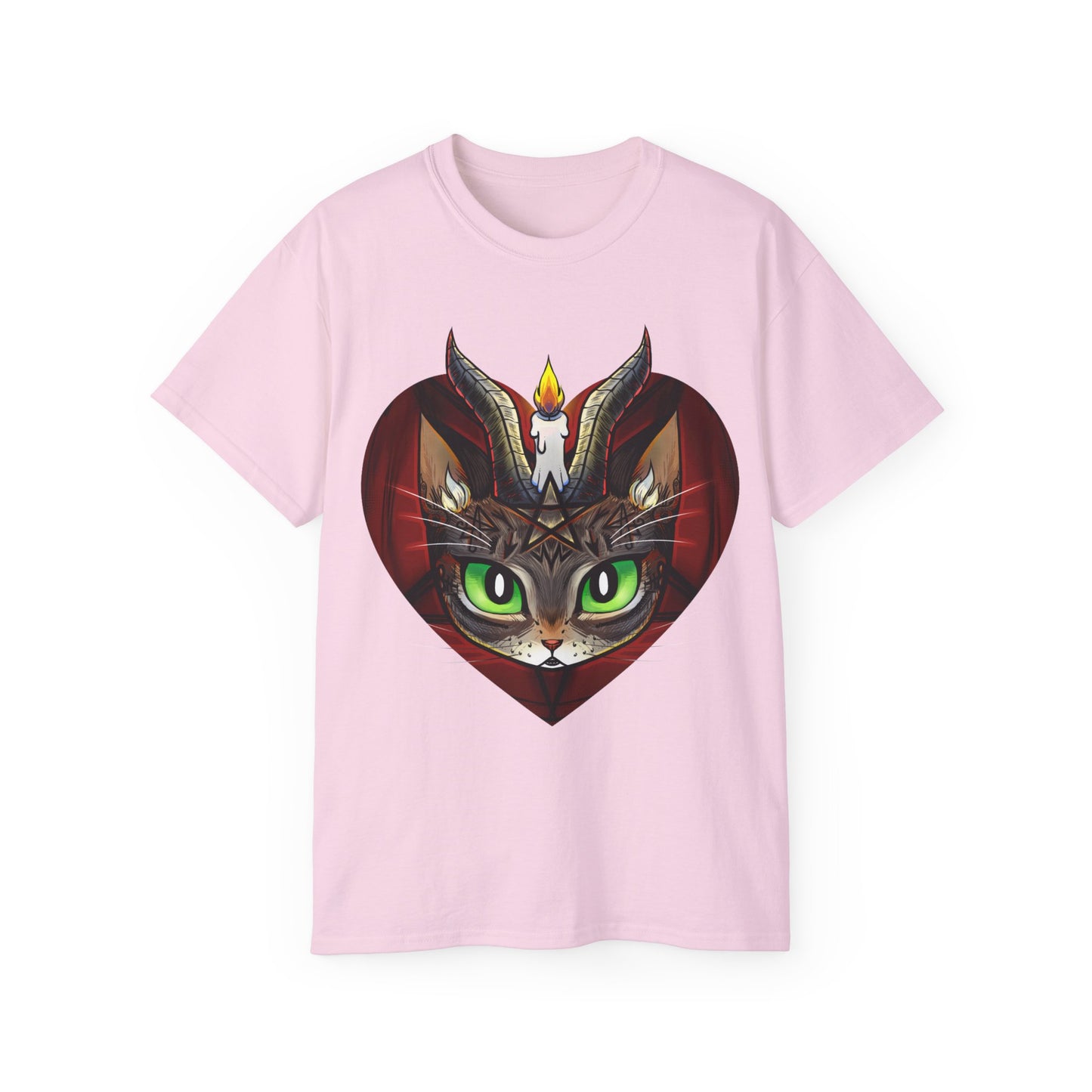 Bowphomet // Tabby Cat Baphomet // I love my evil kitty // Unisex Ultra Cotton Tee