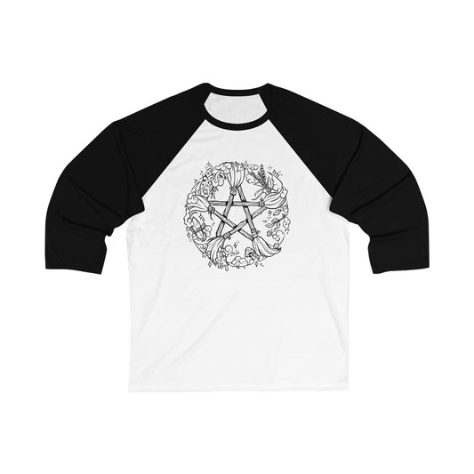 Casting a Circle - Unisex 3\4 Sleeve Baseball Tee