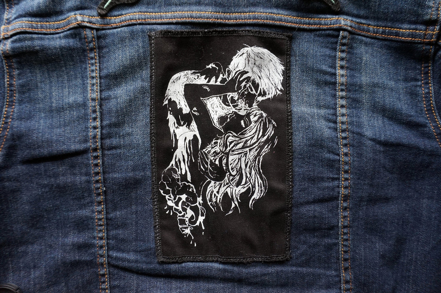 Necromantic Screen Printed Patches