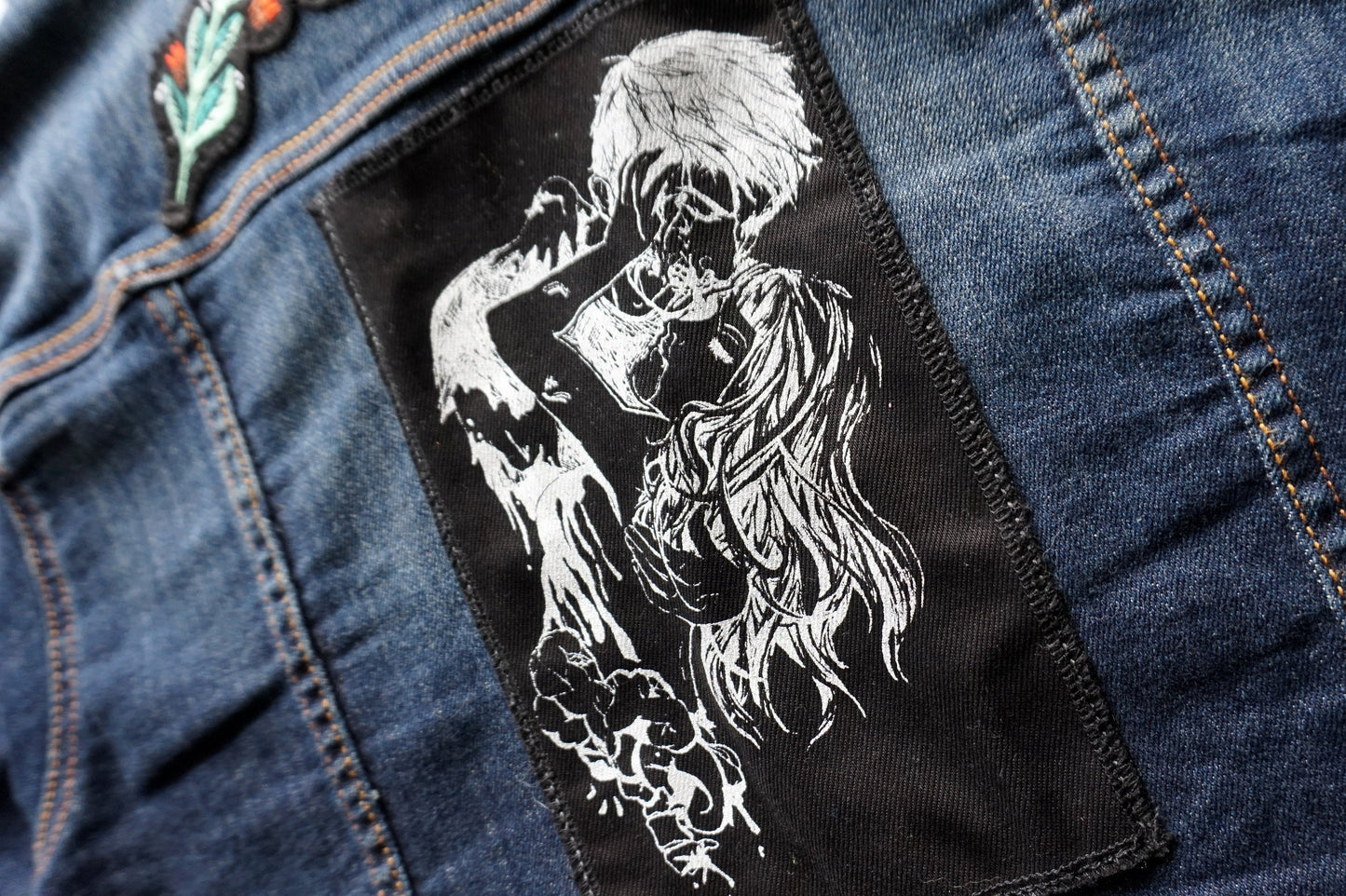 Necromantic Screen Printed Patches