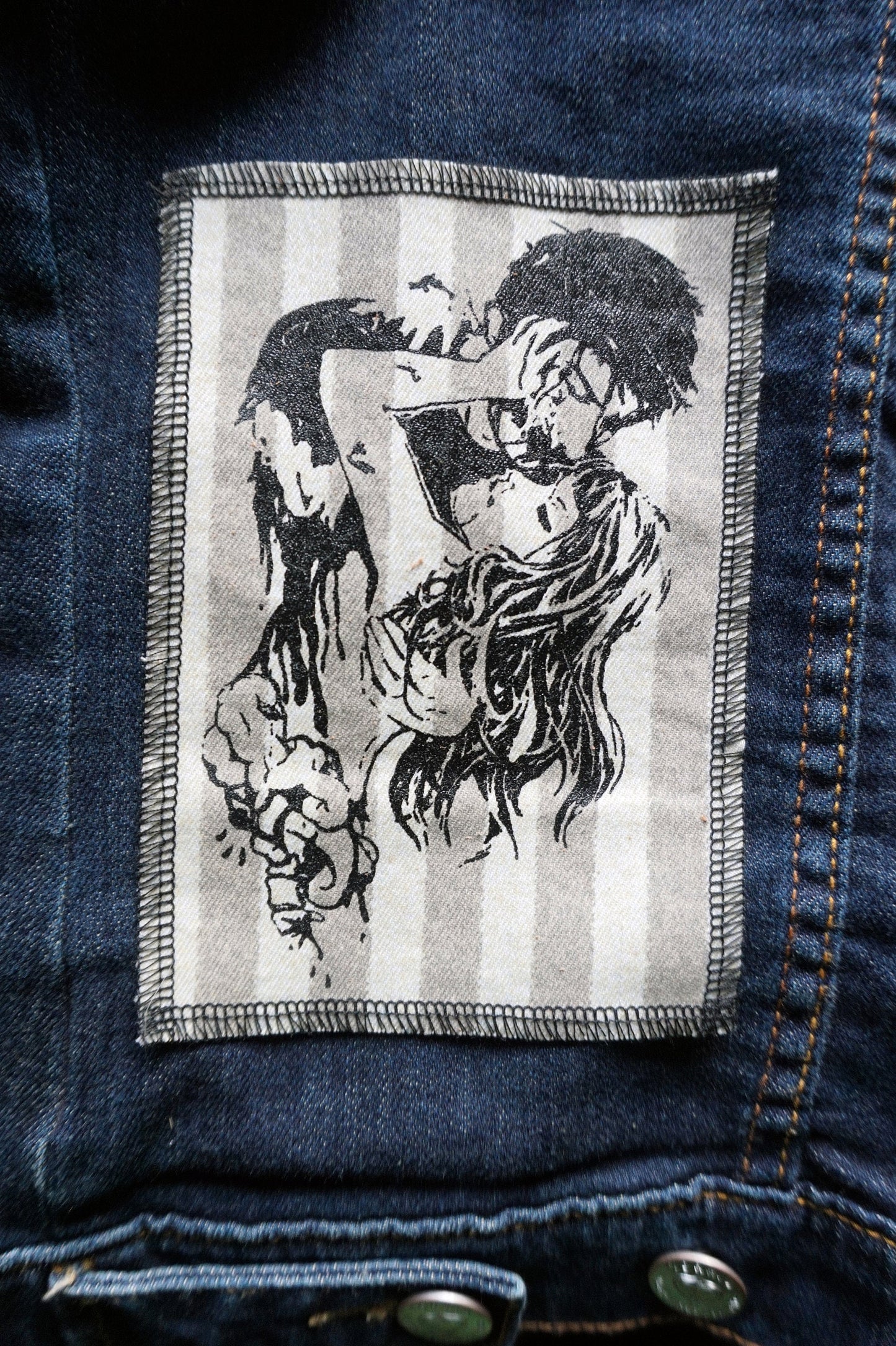 Necromantic Screen Printed Patches