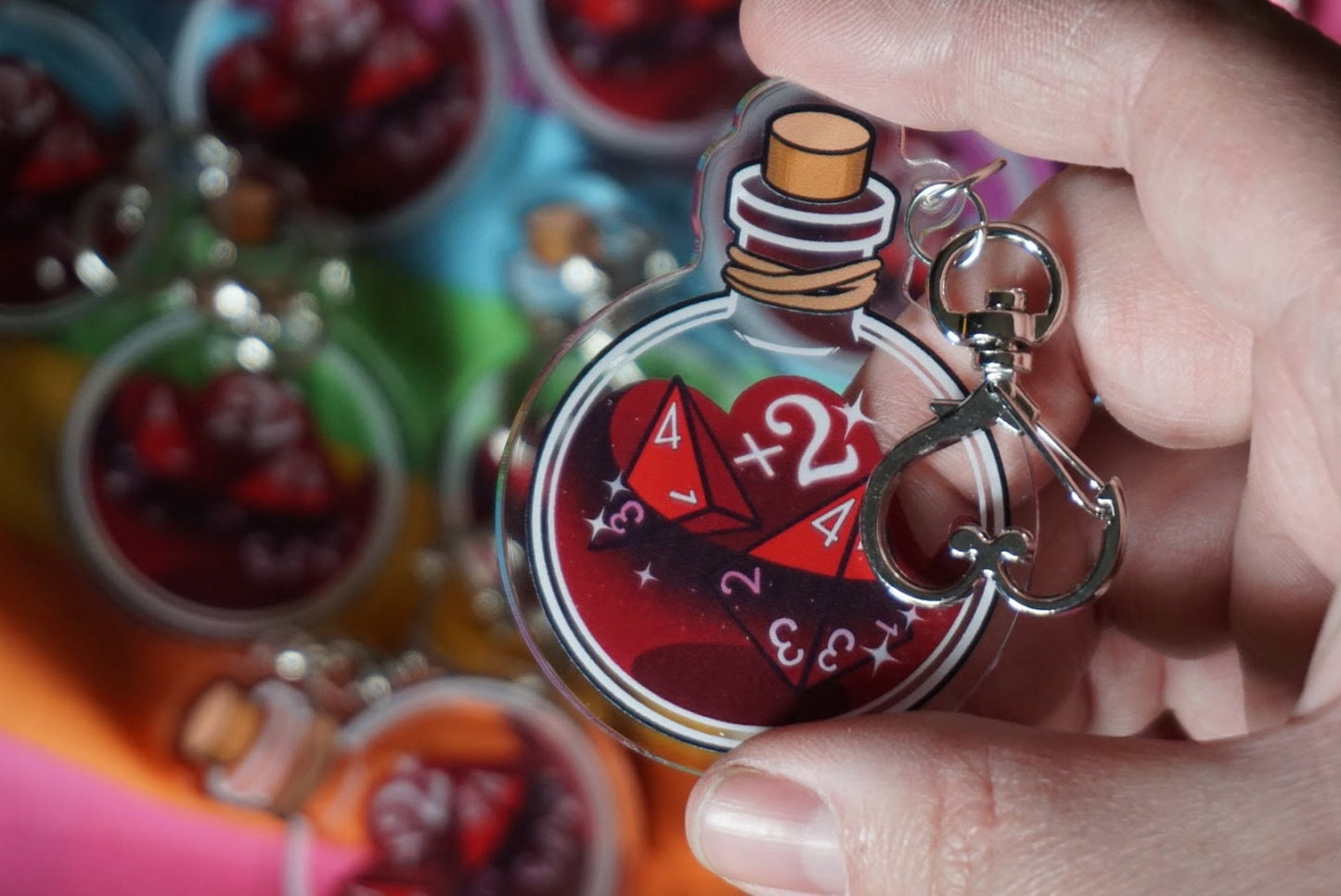 D&D Potion of Healing Die-cut Acrylic Charm