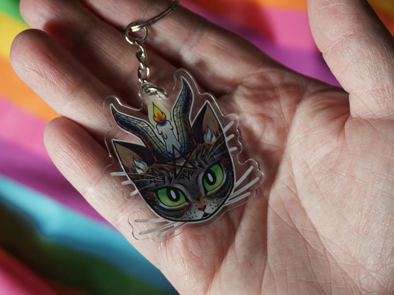 Bowphomet Keychain