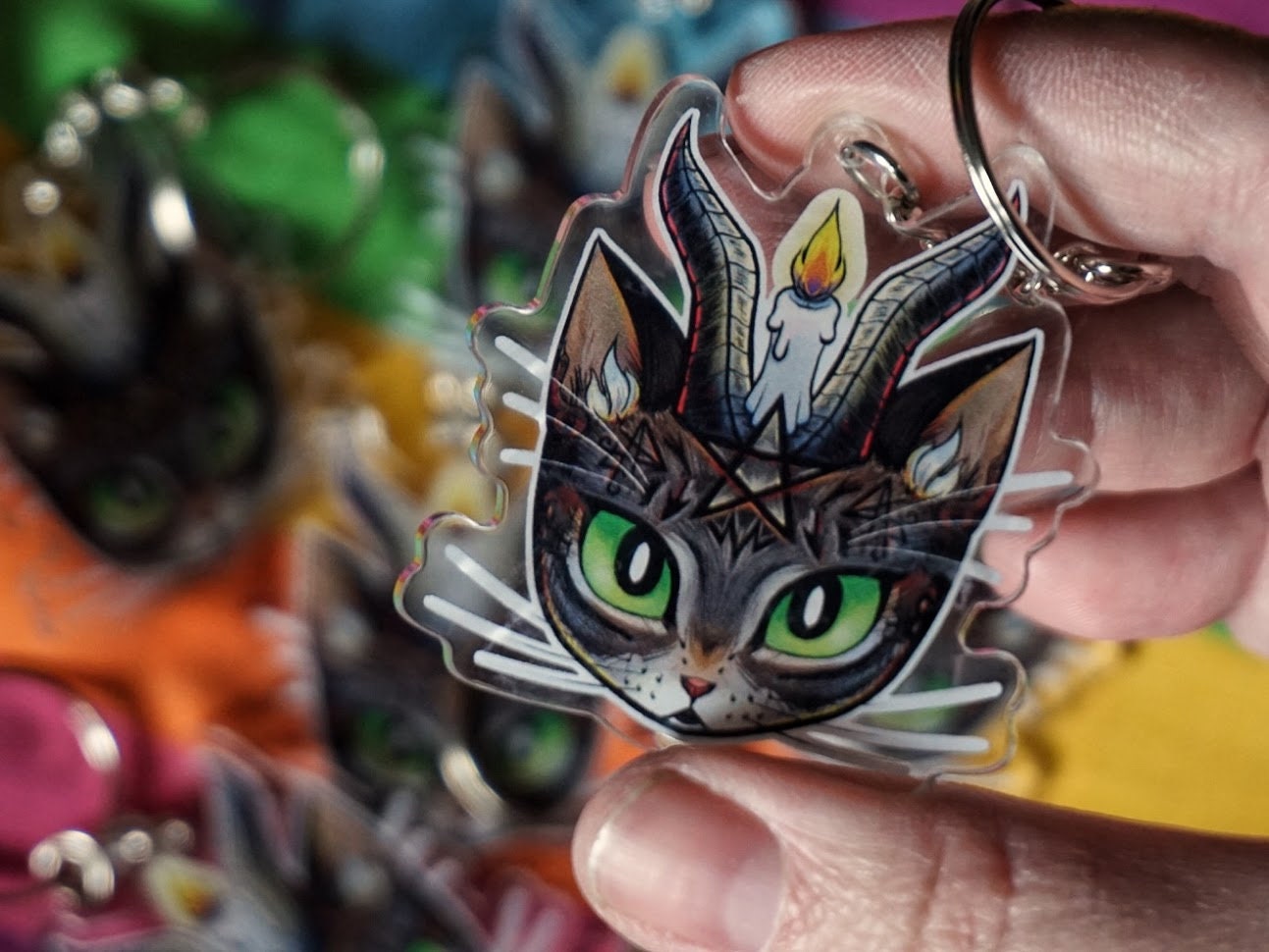 Bowphomet Keychain