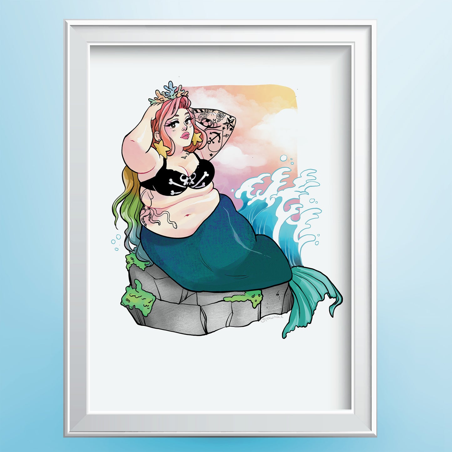 Siren Vibes Mermaid Pin-up